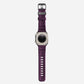 Purple colour premium silicone extra thick watch strap band designed for adventurers and mountain hiking for Apple watch series 11 size 46mm and Ultra 3
