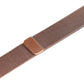 A rose copper orange red colour stainless steel milanese loop watch strap for the latest apple watch series 10 42mm 45mm 46mm and ultra