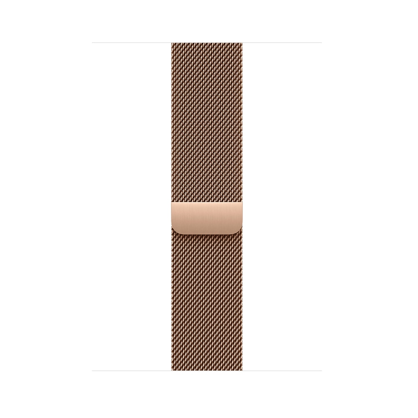 A rose gold colour stainless steel milanese loop watch strap for the latest apple watch series 10 42mm 45mm 46mm and ultra