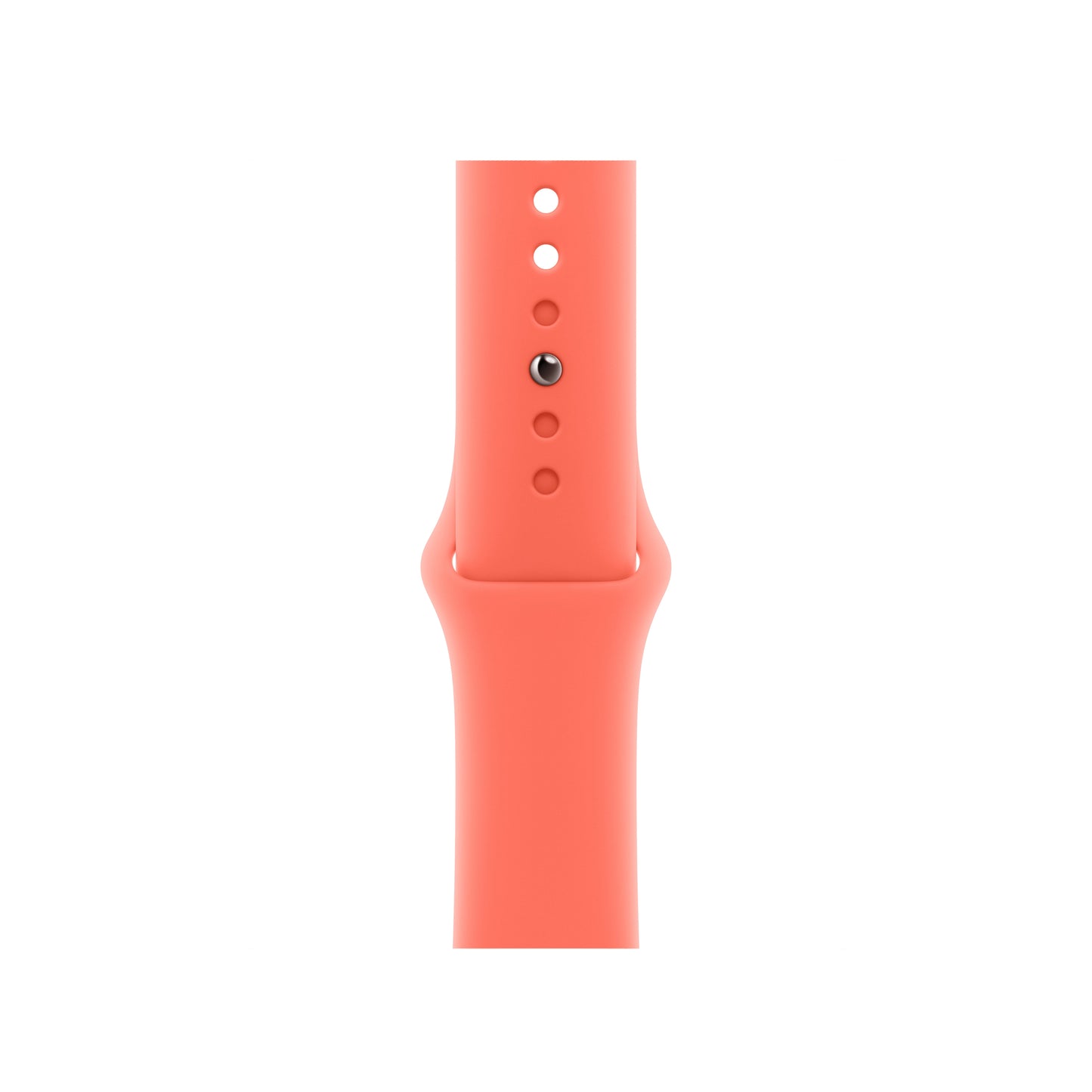 A tangerine orange colour Apple watch sport band made from premium silicone for series 11 42mm 45mm 46mm and ultra 3 and SE