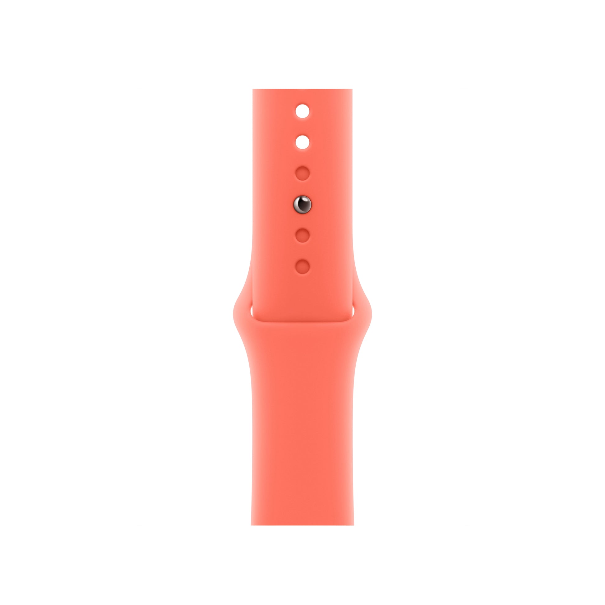 A tangerine orange colour Apple watch sport band made from premium silicone for series 11 42mm 45mm 46mm and ultra 3 and SE