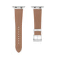 A set of white coloured Saffiano leather pattern handcrafted for apple watch series 10 45mm and 46mm  made for people to wear to work or to fancy event