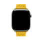 yellow colour knitted tricot nylon yarn fabric watch strap for apple watch series 11 42mm , 45mm, 46mm and ultra series