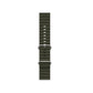 An army green colour silicon watch strap for apple watch designed for sports and active activities