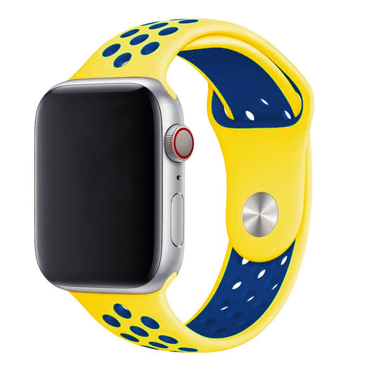 Yellow Midnight Blue Sport Band Active for Apple Watch
