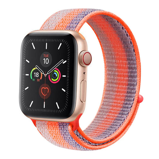 Orange Stripe Sport Loop for Apple Watch