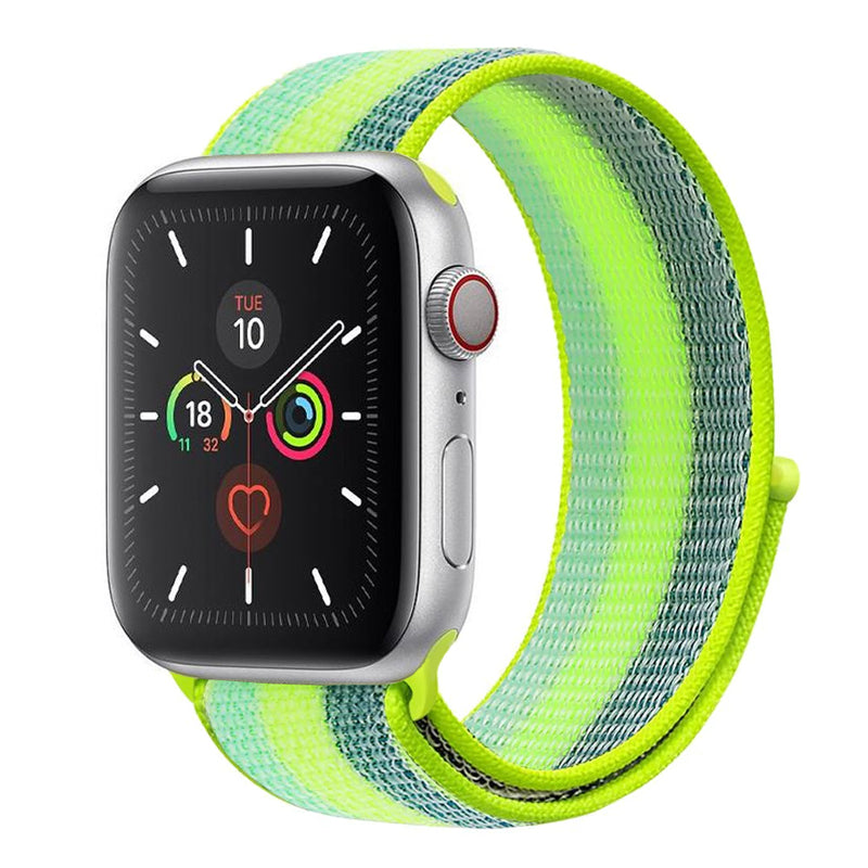 Fluro Yellow Stripe Sport Loop for Apple Watch