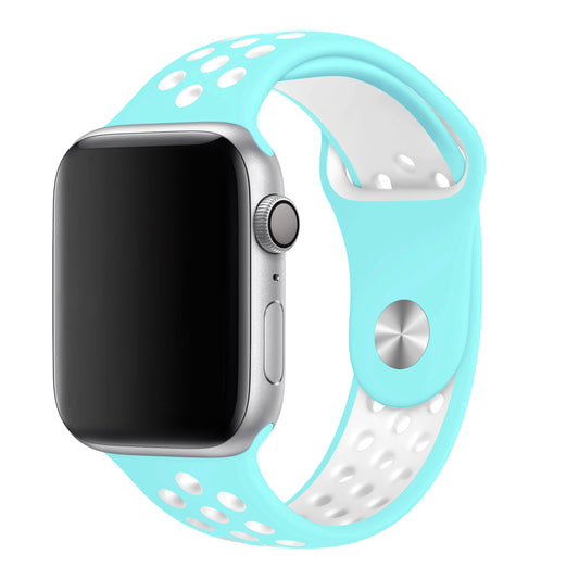 Light Blue White Sport Band Active for Apple Watch