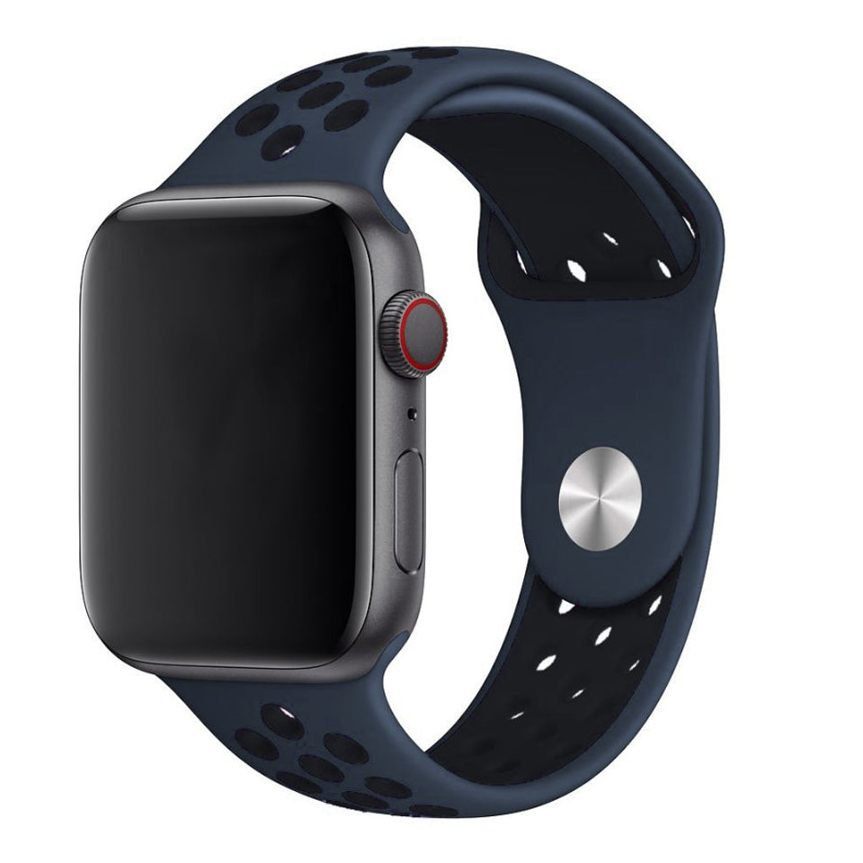 Midnight Blue Black Sport Band Active for Apple Watch