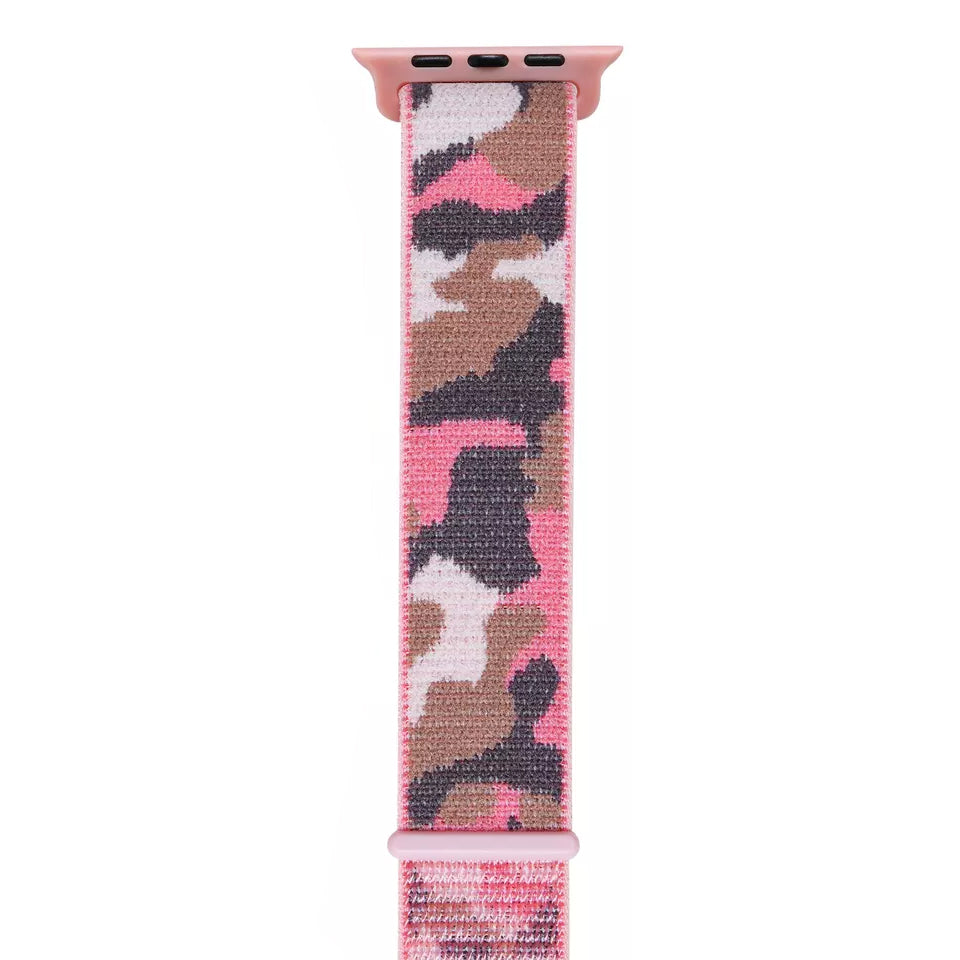 Pink camo apple online watch band