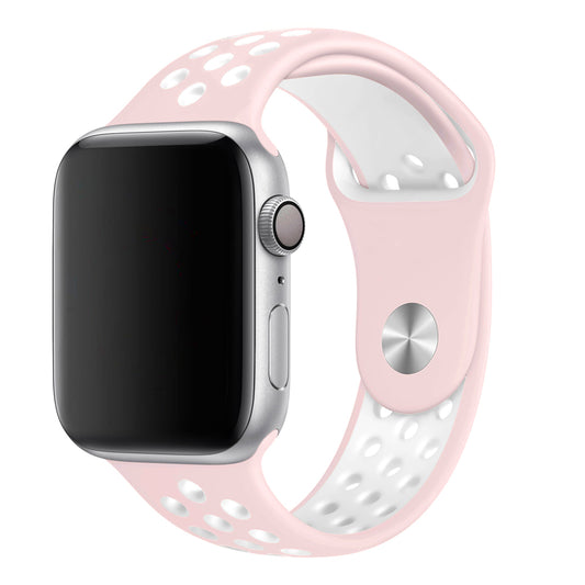 Light Pink White Sport Band Active for Apple Watch