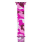 A purple colour camouflage pattern woven nylon apple watch strap