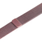 A rose pink colour stainless steel milanese watch strap for the latest apple watch