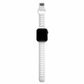 A white colour silicon watch strap for apple watch designed for active sports and heavy duty activities