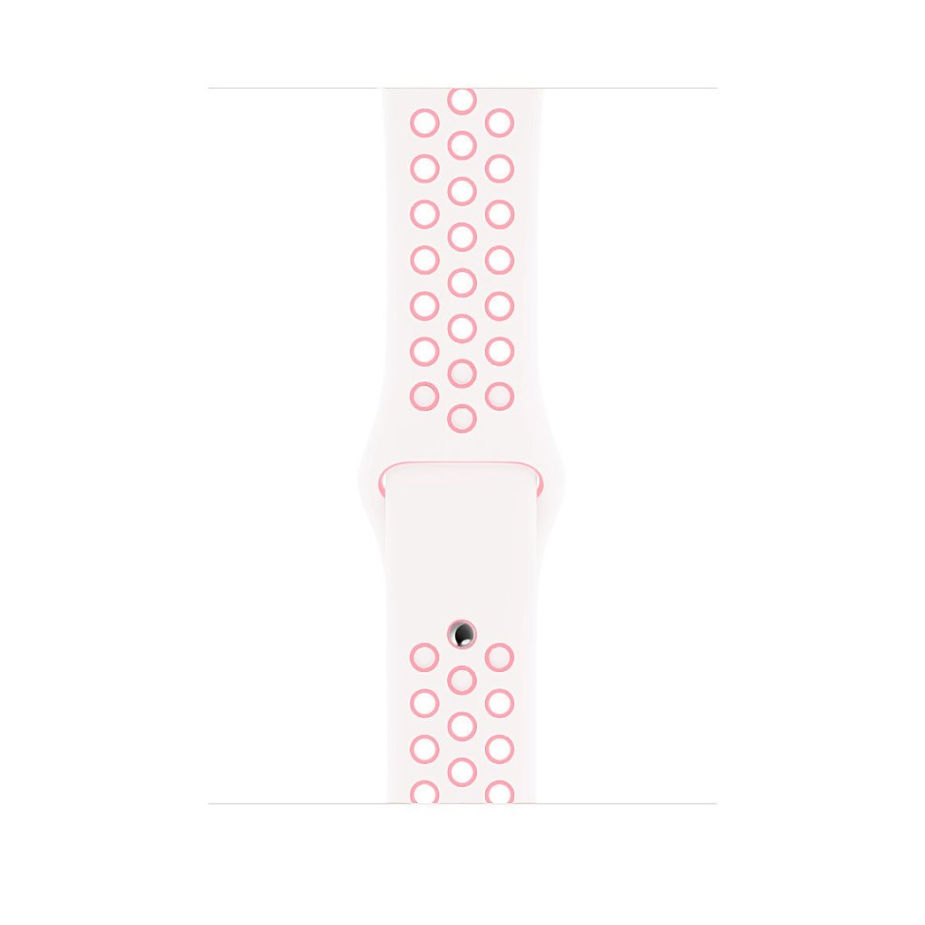 White Bright Pink Sport Band Active for Apple Watch